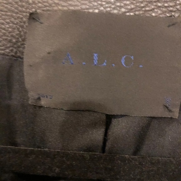 A.L.C leather, fur, silk lined jacket - Picture 3 of 6